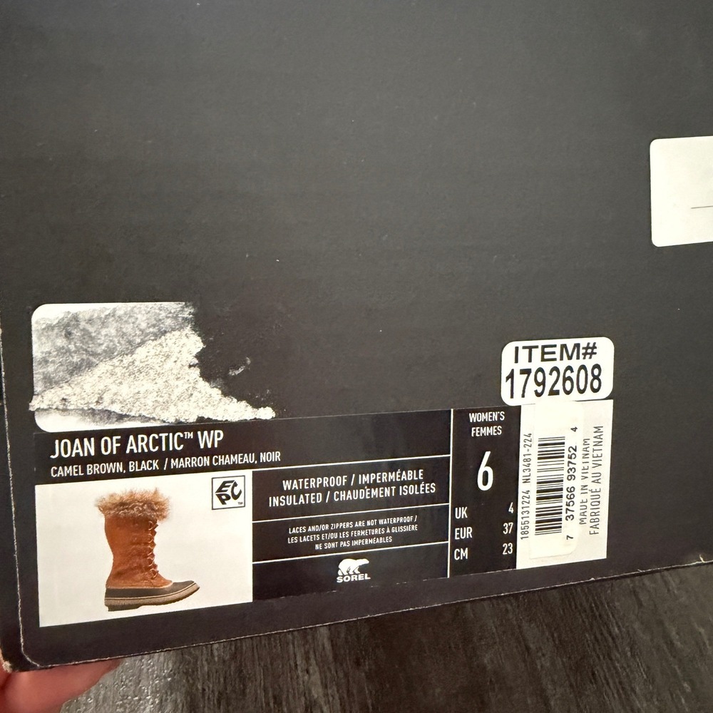 Sorel Joan of Arctic Waterproof Insulated Winter Boots Brown Faux Fur Women 6 - Picture 8 of 9